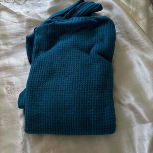 SWEATER, TURTLENECK, Sz 4X, CRYSTAL TEAL, LONG SLEEVES, ACRYLIC NYLON ELASTANE,